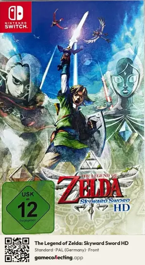 The Legend of Zelda: Skyward Sword HD Nintendo Switch, Germany box front