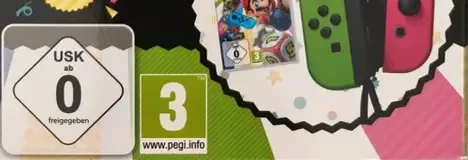 Super Mario Party, the USK square on its front
