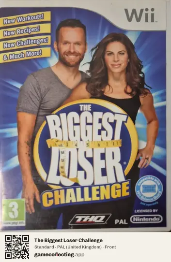 The Biggest Loser Challenge Nintendo Wii, United Kingdom box front