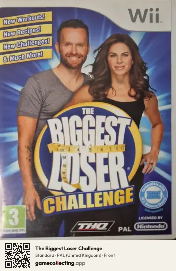 The Biggest Loser Challenge Nintendo Wii, United Kingdom box front