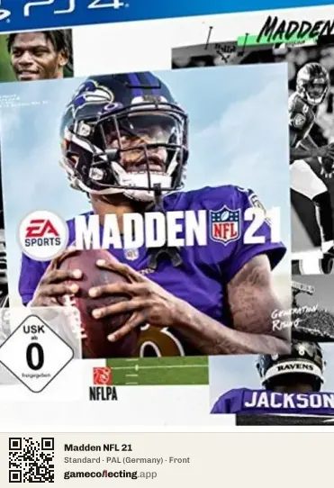 Madden NFL 21 PlayStation 4, Germany box front