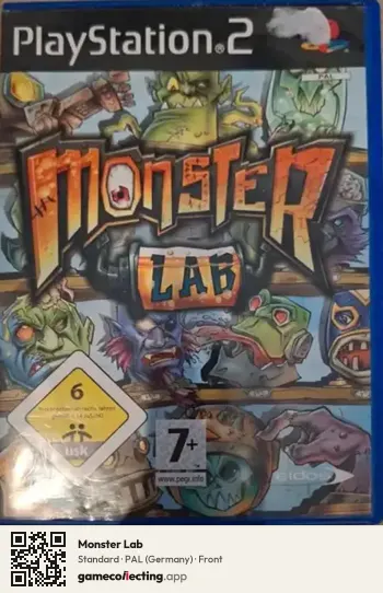 Monster Lab PlayStation 2, Germany box front