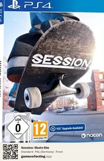 Session: Skate Sim PlayStation 4, Germany box front