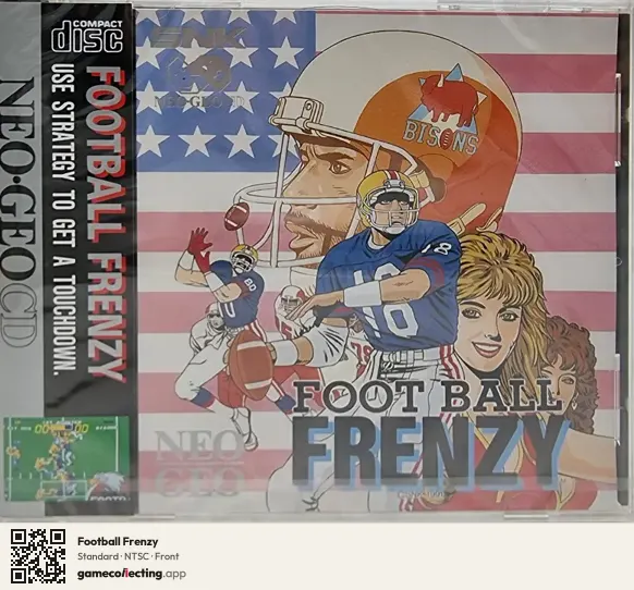 Football Frenzy Neo Geo CD, NTSC box front
