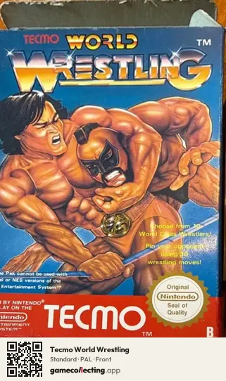 Tecmo World Wrestling Nintendo Entertainment System, PAL box front