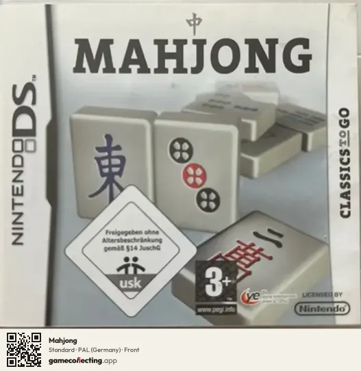 Mahjong Nintendo DS, Germany box front