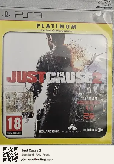 Just Cause 2 PlayStation 3, PAL box front