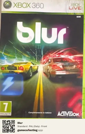 Blur Xbox 360, Italy box front
