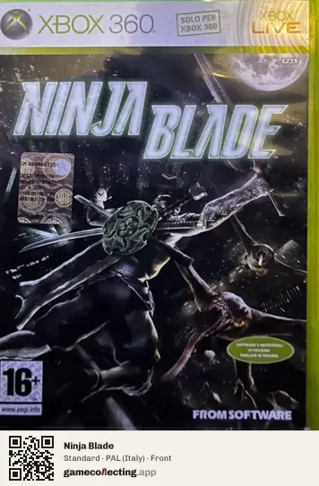 Ninja Blade Xbox 360, Italy box front
