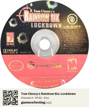 Tom Clancy's Rainbow Six: Lockdown Nintendo GameCube, NTSC disc