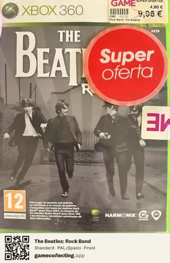 The Beatles: Rock Band Xbox 360, Spain box front