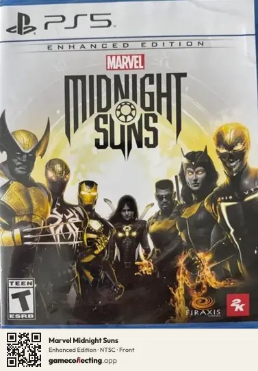 Marvel Midnight Suns PlayStation 5, NTSC box front