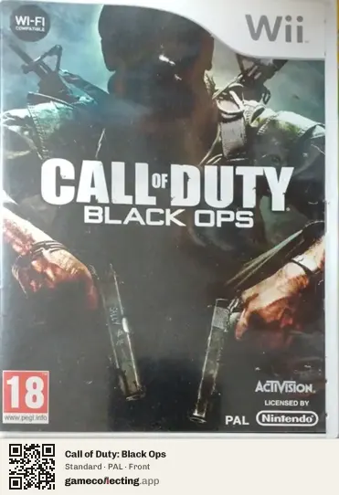 Call of Duty: Black Ops Nintendo Wii, PAL box front
