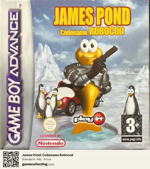 James Pond: Codename Robocod Game Boy Advance, PAL box front