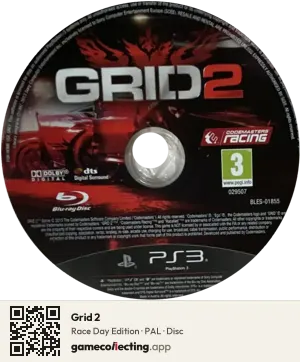 Grid 2 PlayStation 3, PAL disc