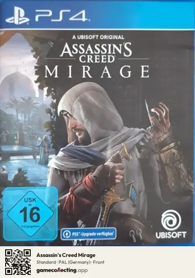 Assassin's Creed Mirage PlayStation 4, Germany box front