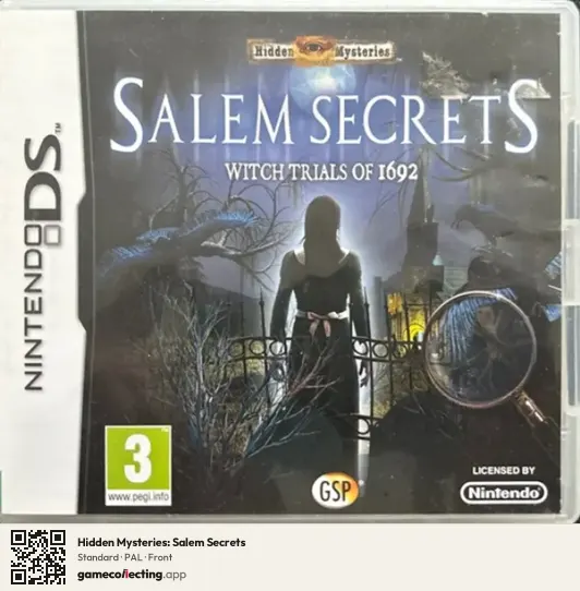 Hidden Mysteries: Salem Secrets Nintendo DS, PAL box front