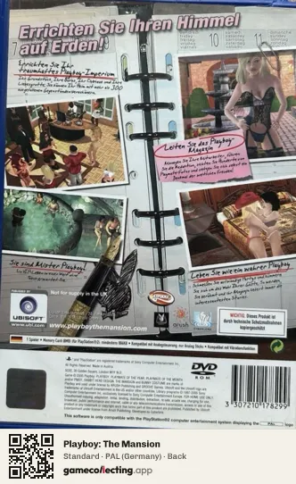Playboy: The Mansion PlayStation 2, Germany box back
