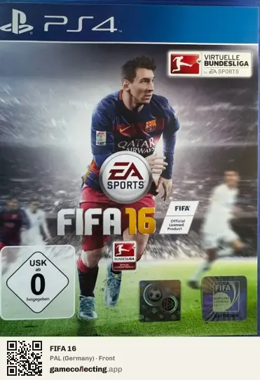 FIFA 16 PlayStation 4, Germany box front