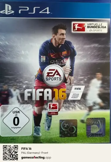 FIFA 16 PlayStation 4, Germany box front