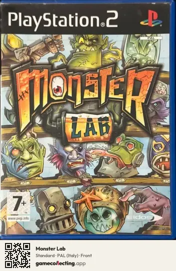 Monster Lab PlayStation 2, Italy box front
