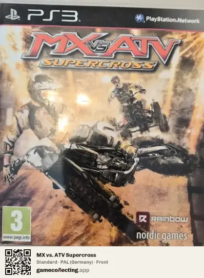 MX vs. ATV Supercross PlayStation 3, Germany box front