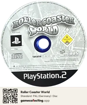 Roller Coaster World PlayStation 2, PAL disc