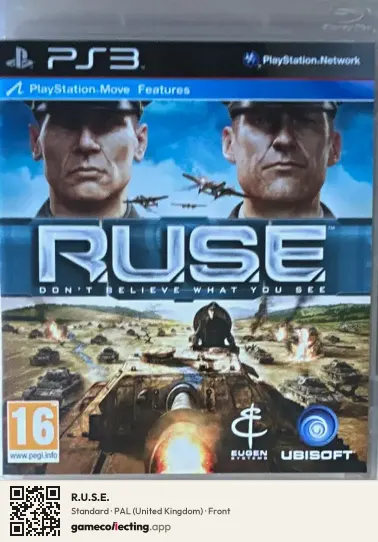 R.U.S.E. PlayStation 3, United Kingdom box front