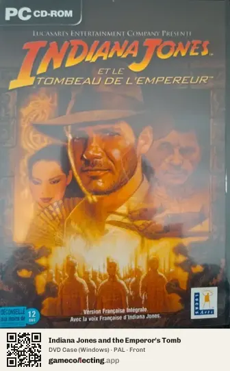 Indiana Jones and the Emperor's Tomb Computer, PAL box front