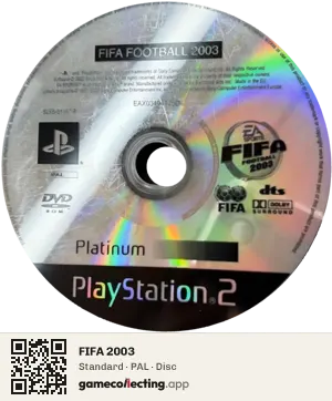 FIFA 2003 PlayStation 2, PAL disc
