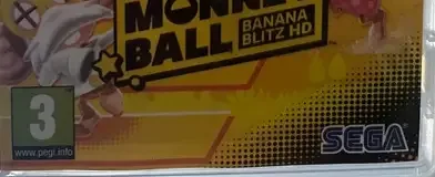 Super Monkey Ball: Banana Blitz HD, the PEGI square on its front