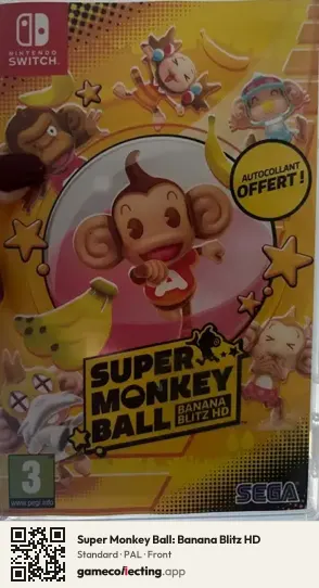 Super Monkey Ball: Banana Blitz HD Nintendo Switch, PAL box front