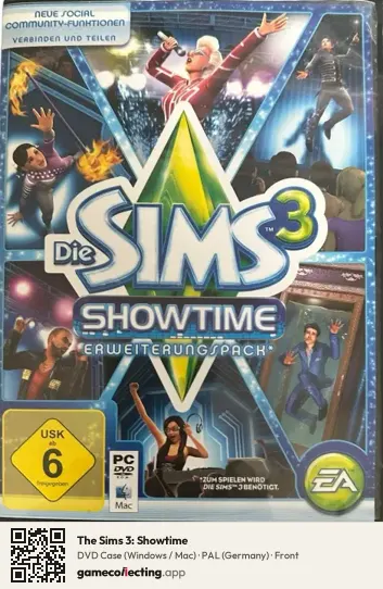 The Sims 3: Showtime Computer, Germany box front