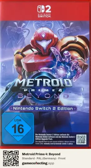 Metroid Prime 4: Beyond Nintendo Switch 2, Germany box front