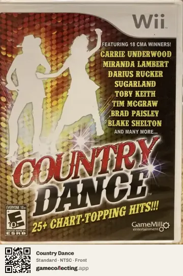 Country Dance Nintendo Wii, NTSC box front