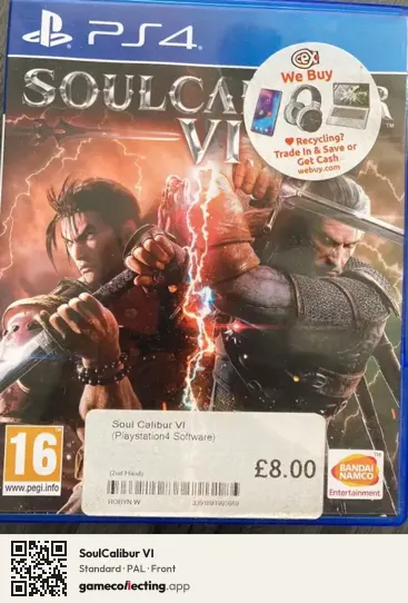 SoulCalibur VI PlayStation 4, PAL box front