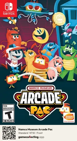 Namco Museum Arcade Pac Nintendo Switch, NTSC box front