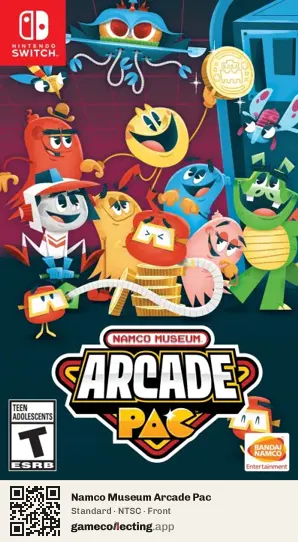 Namco Museum Arcade Pac Nintendo Switch, NTSC box front