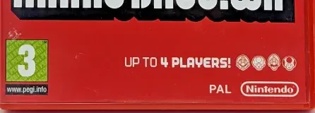 New Super Mario Bros. Wii, the USK square on its front