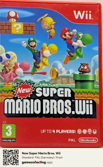 New Super Mario Bros. Wii Nintendo Wii, Germany box front