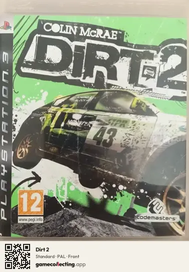 Dirt 2 PlayStation 3, PAL box front
