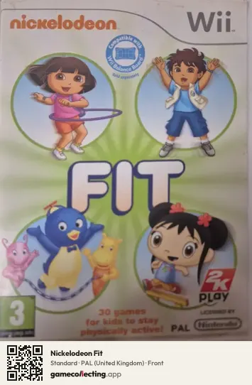Nickelodeon Fit Nintendo Wii, United Kingdom box front