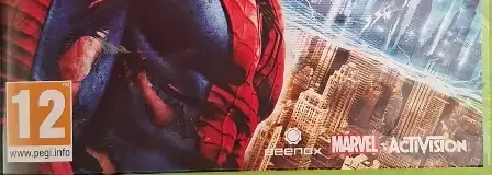 Spider-Man: Edge of Time, the PEGI square on its front