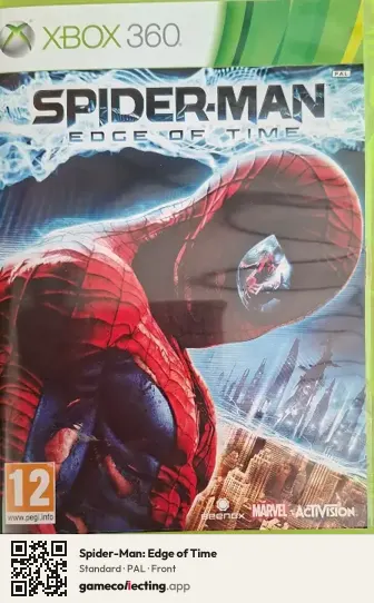 Spider-Man: Edge of Time Xbox 360, PAL box front