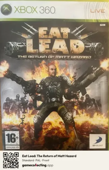 Eat Lead: The Return of Matt Hazard Xbox 360, PAL box front