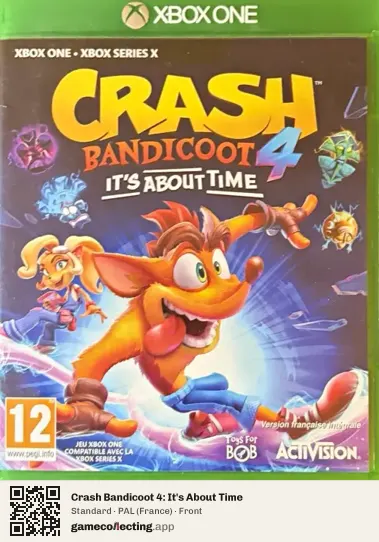 Crash Bandicoot 4: It's About Time Xbox One, France box front