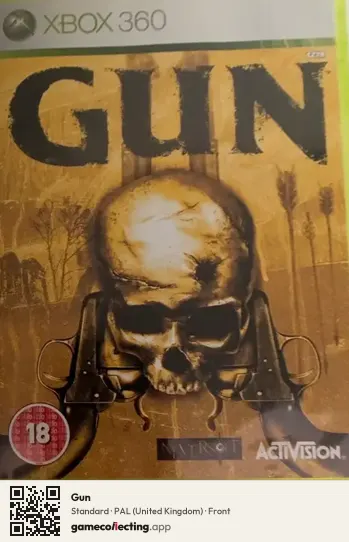 Gun Xbox 360, United Kingdom box front