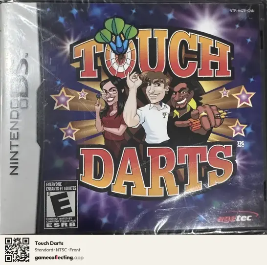 Touch Darts Nintendo DS, NTSC box front