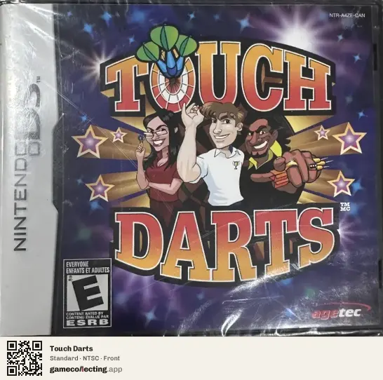 Touch Darts Nintendo DS, NTSC box front