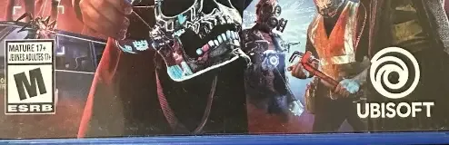 Watch Dogs: Legion, the ESRB box on its front